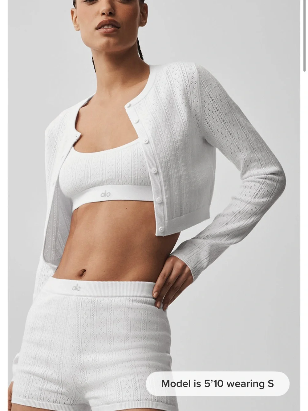 Alo Women’s Pointelle Cardigan